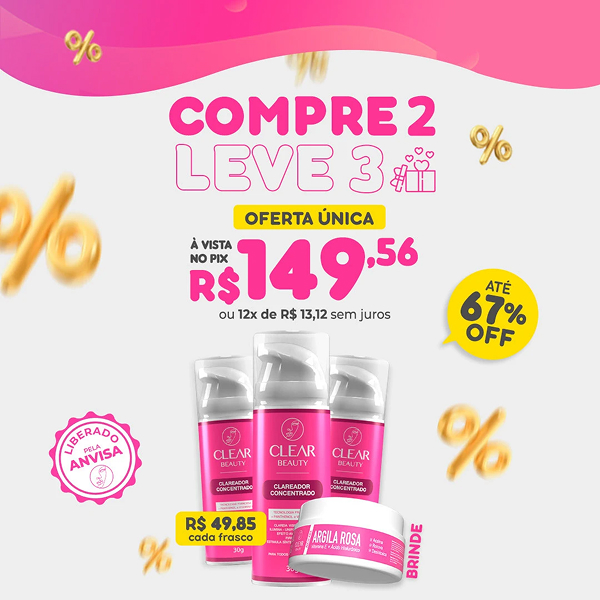 Render 3D de sérum para Clear Beauty