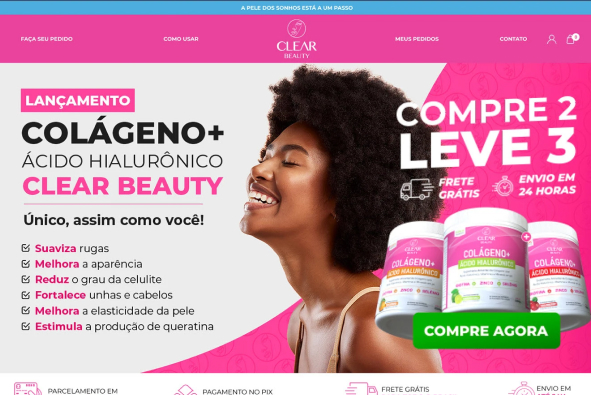 Identidade visual para e-commerce de cosméticos