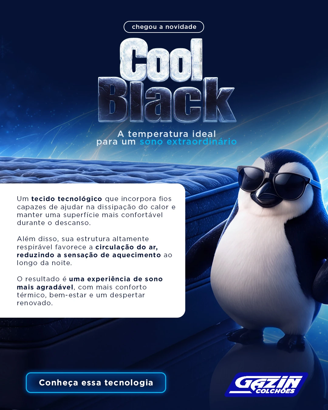 Gazin — Cool Black — KV de campanha, aplicação 4