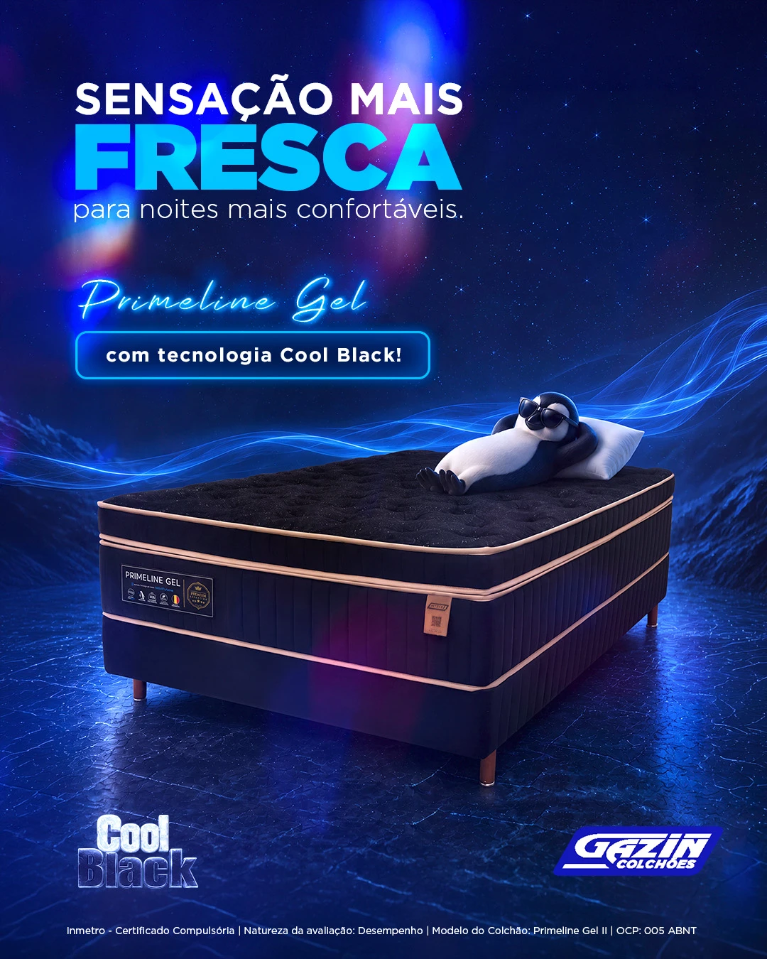 Gazin — Cool Black — KV de campanha, aplicação 5