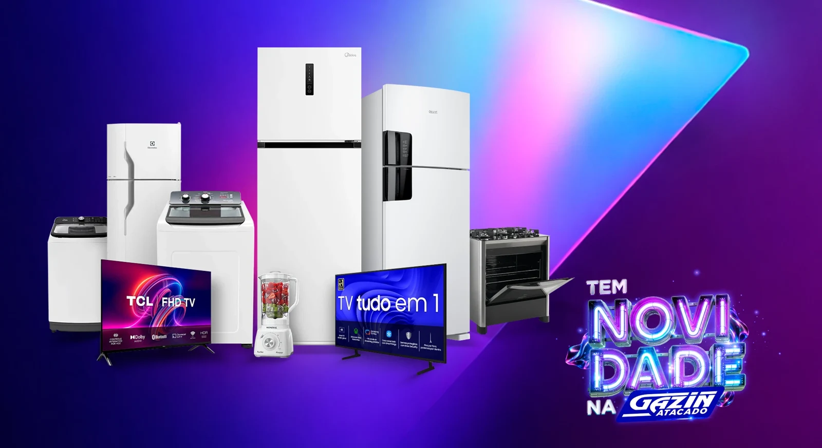 Gazin — Tem novidade — KV de campanha, aplicação 3
